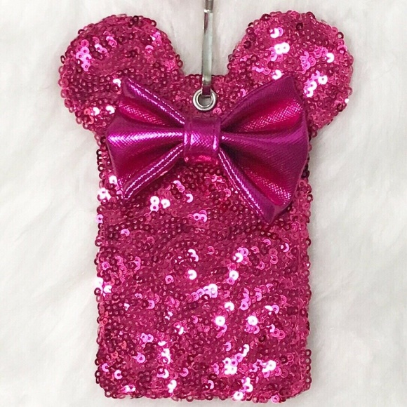 Disney Loungefly Imagination Pink ID Card Lanyard - Picture 4 of 7